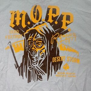 NEW Zero Foxtrot T Shirt Mens Small Green Skull Graphic MOPP Reaper Desert Storm